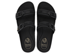 Sandalia Ipanema Shine Slide Fem Adulto Preto/Bege