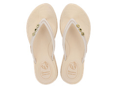 Sandalia Ipanema Shine Pin Fem Adulto Bege/Bege