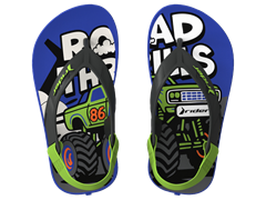 Sandalia Rider Street Masc Baby Azul/Preto/Verde