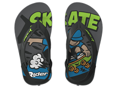 Sandalia Rider Street Masc Baby Grafite/Preto/Verde