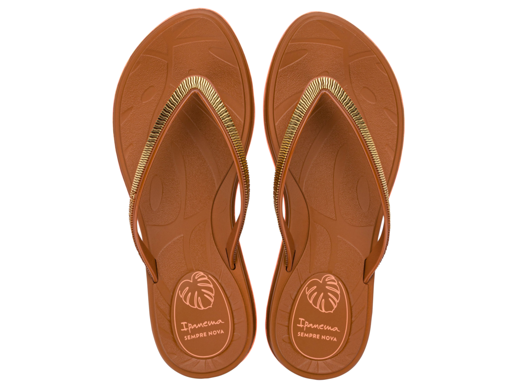 Sandalia Ipanema Shine Fem Adulto Marrom/Rosa