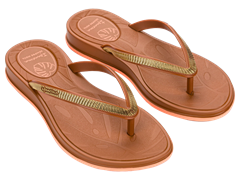 Sandalia Ipanema Shine Fem Adulto Marrom/Rosa