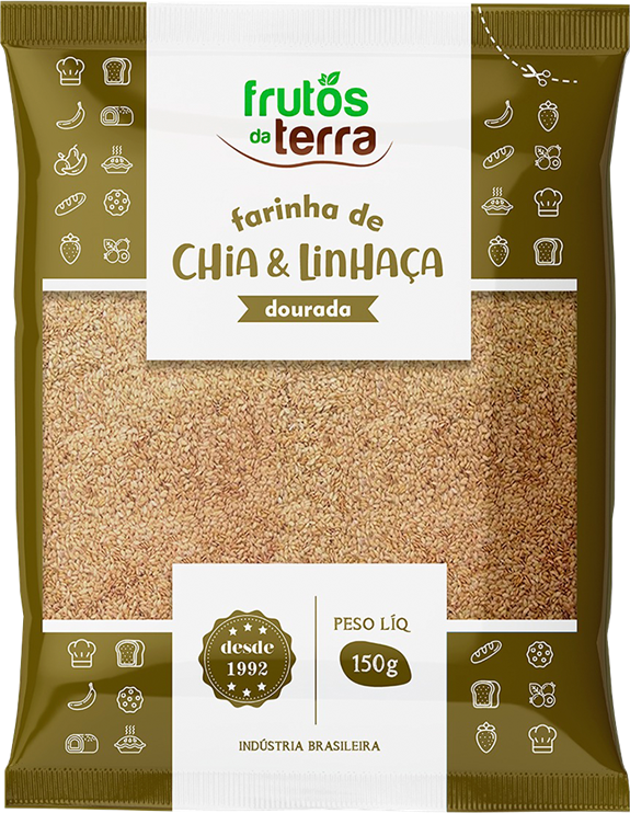 Farinha De Chia E Linhaca Frutos Da Terra 150g