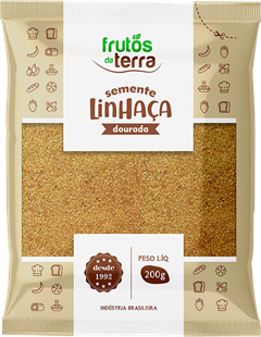 Semente De Linhaca Dourada Frutos Da Terra 200g