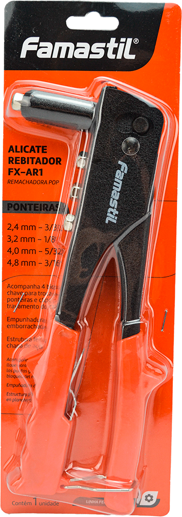Alicate Rebitador Famastil 4 Bicos