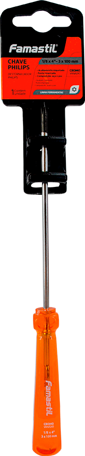 Chave Philips Famastil 1/8x4” Polegadas