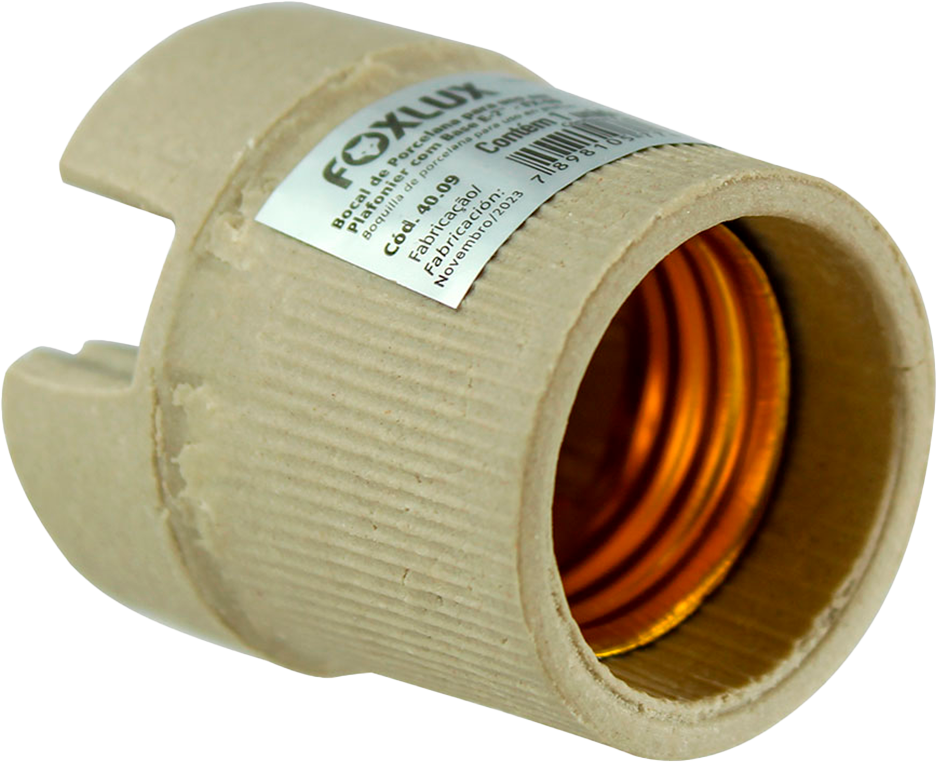 Soquete Porcelana Foxlux Para Plafonier E-27 Fx 09