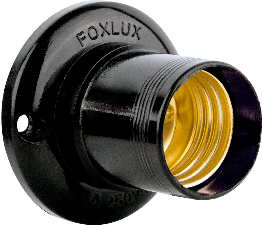 Soquete Foxlux Fixo 4a Preto