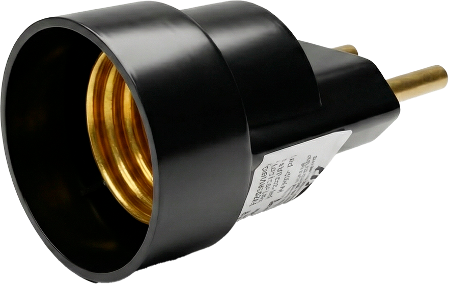 Soquete Adaptador Foxlux 4a Preto