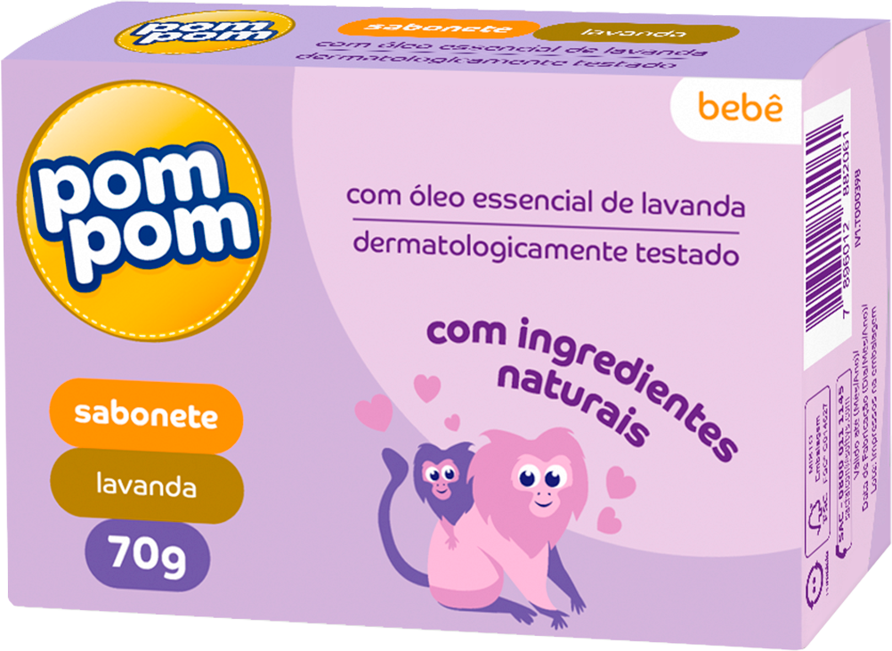 Sabonete Infantil Pom Pom Lavanda 70g