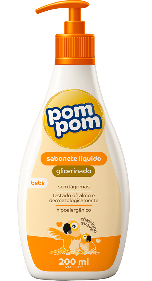 Sabonete Liquido Pom Pom Glicerinado 200ml