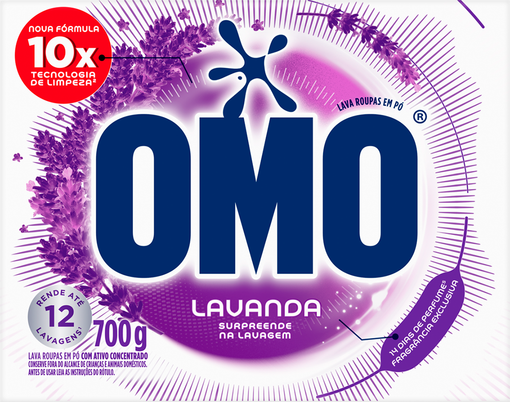 Sabao Em Po Omo Lavanda Caixa 700gr