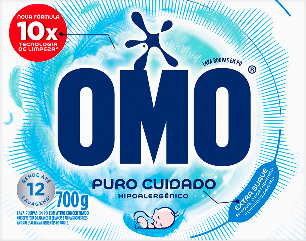 Sabao Em Po Omo Puro Cuidado Caixa 700gr