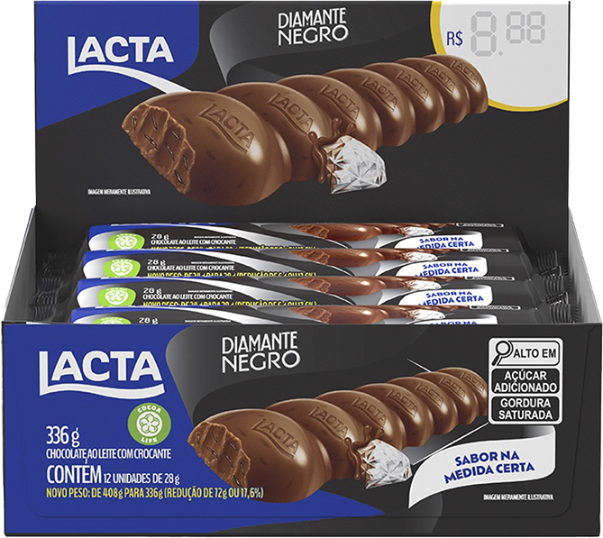 Chocolate Lacta Diamante Negro 28g