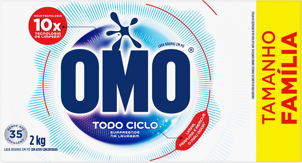 Sabao Em Po Omo Todo Ciclo Caixa 2kg