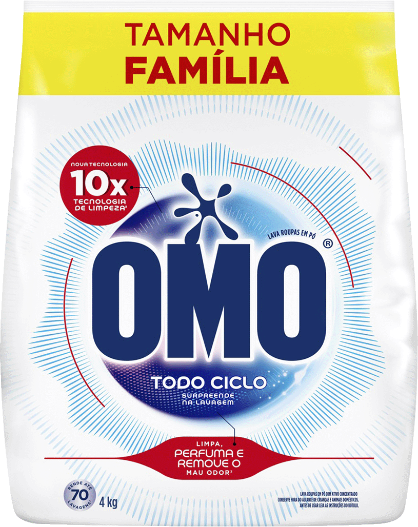 Sabao Em Po Omo Todo Ciclo Sachet 4kg