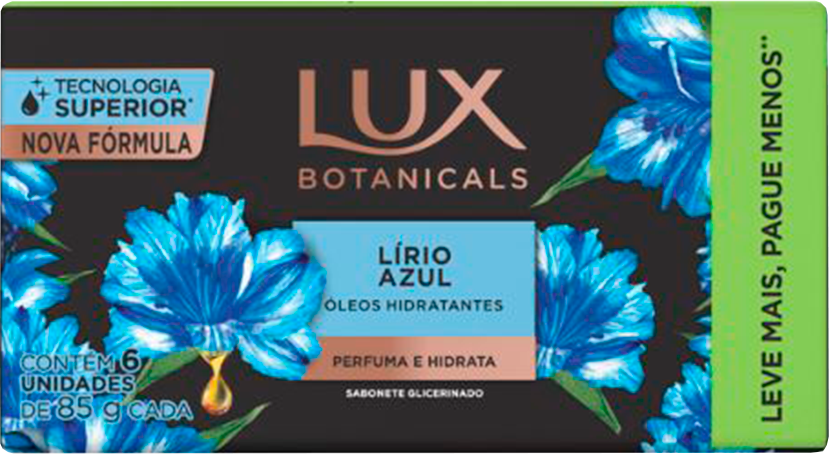 Sabonete Lux Botanicals Lirio Azul Lv+ Pg- 85gr
