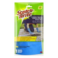 Luva 3m Scotch Brite Limpeza Pesada Azul Grande