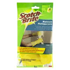 Luva 3m Scotch Brite Multiuso Amarela Media