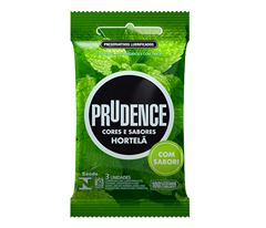 Preservativo Prudence Lubrificado Sabores Hortela 3un
