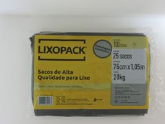 Saco De Lixo Lixopack Preto Reforcado 10x25x100l