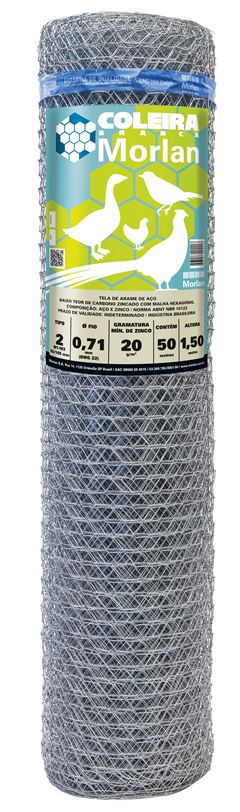 Tela Galinheiro F-22 Morlan 1,50x50m