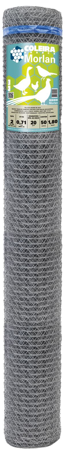 Tela Galinheiro F-22 Morlan 1,80x50m