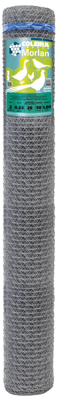 Tela Galinheiro F-23 Morlan 1,80x50m 