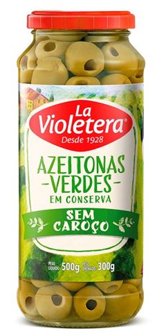 Azeitona Verde La Violetera Sem Caroco 300g