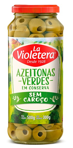 Azeitona Verde La Violetera Sem Caroco 300g