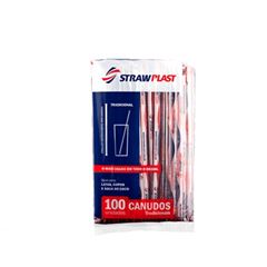 Canudo Strawplast Sachet 5,5mm 100un
